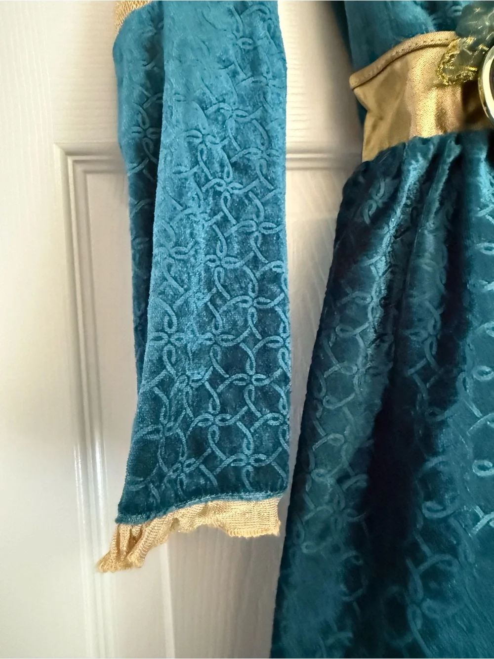 Disney Princess Merida Brave Teal and Gold Dress Costume